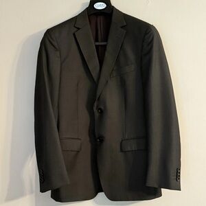 Z Zegna City Dark Gray Suit Jacket 84% Wool 16% Mohair Mens 48R Read Description